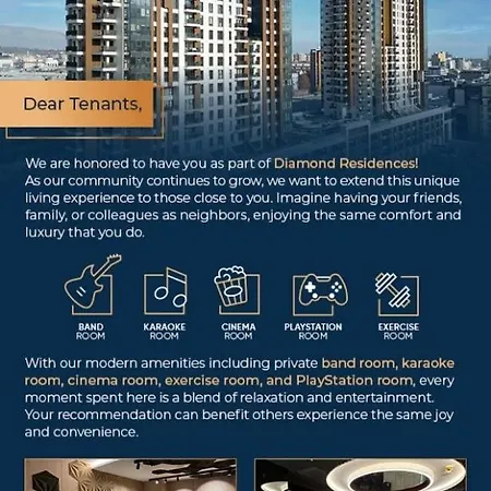 Diamond Residences 10th Fl. Lux Apt. W/ View * Skopje